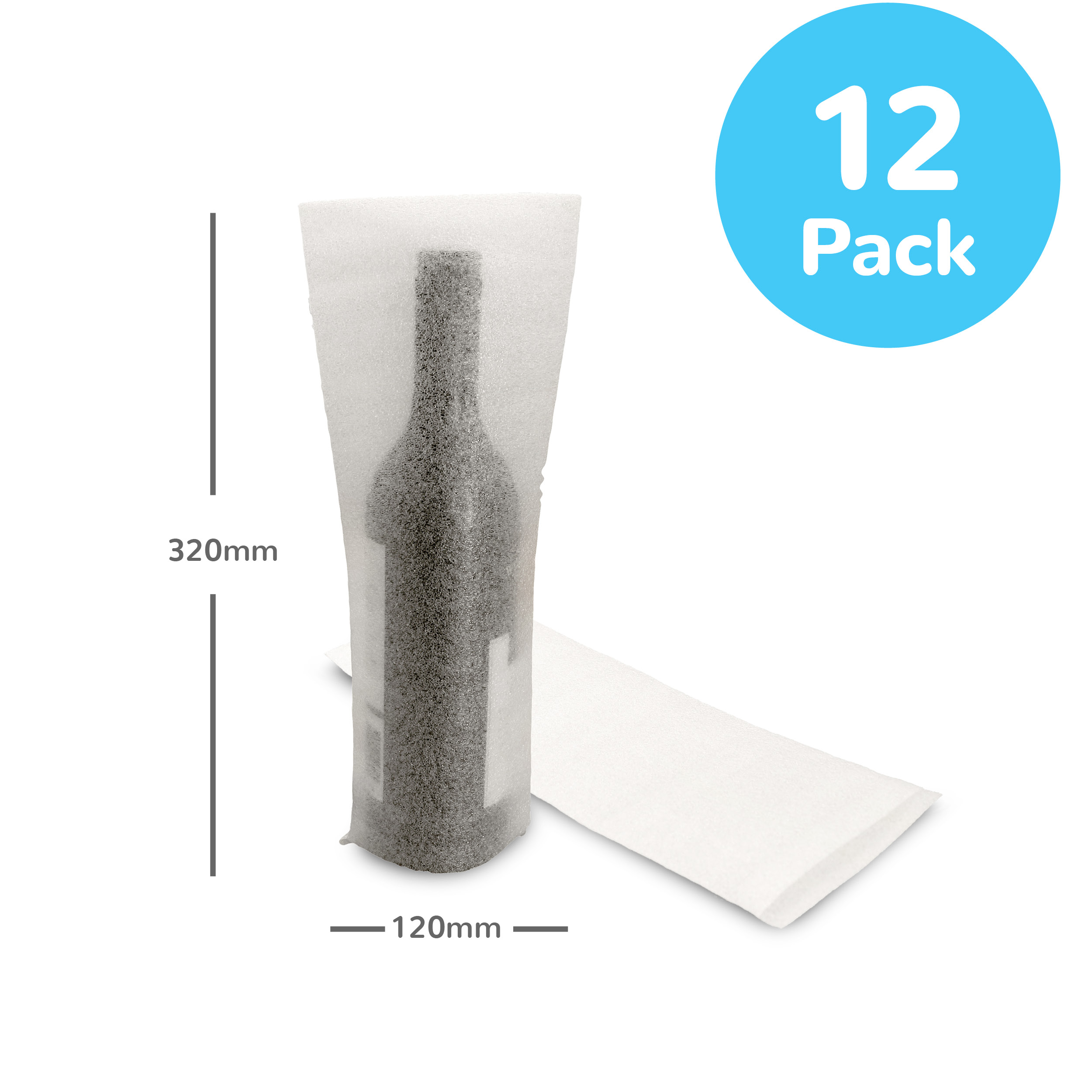BigNs 50pcs Cushion Foam Pouches 7 x 12 Packing Supplies for Protecting Dishes Glasses Wine Bottles and Shipping Supplies 
