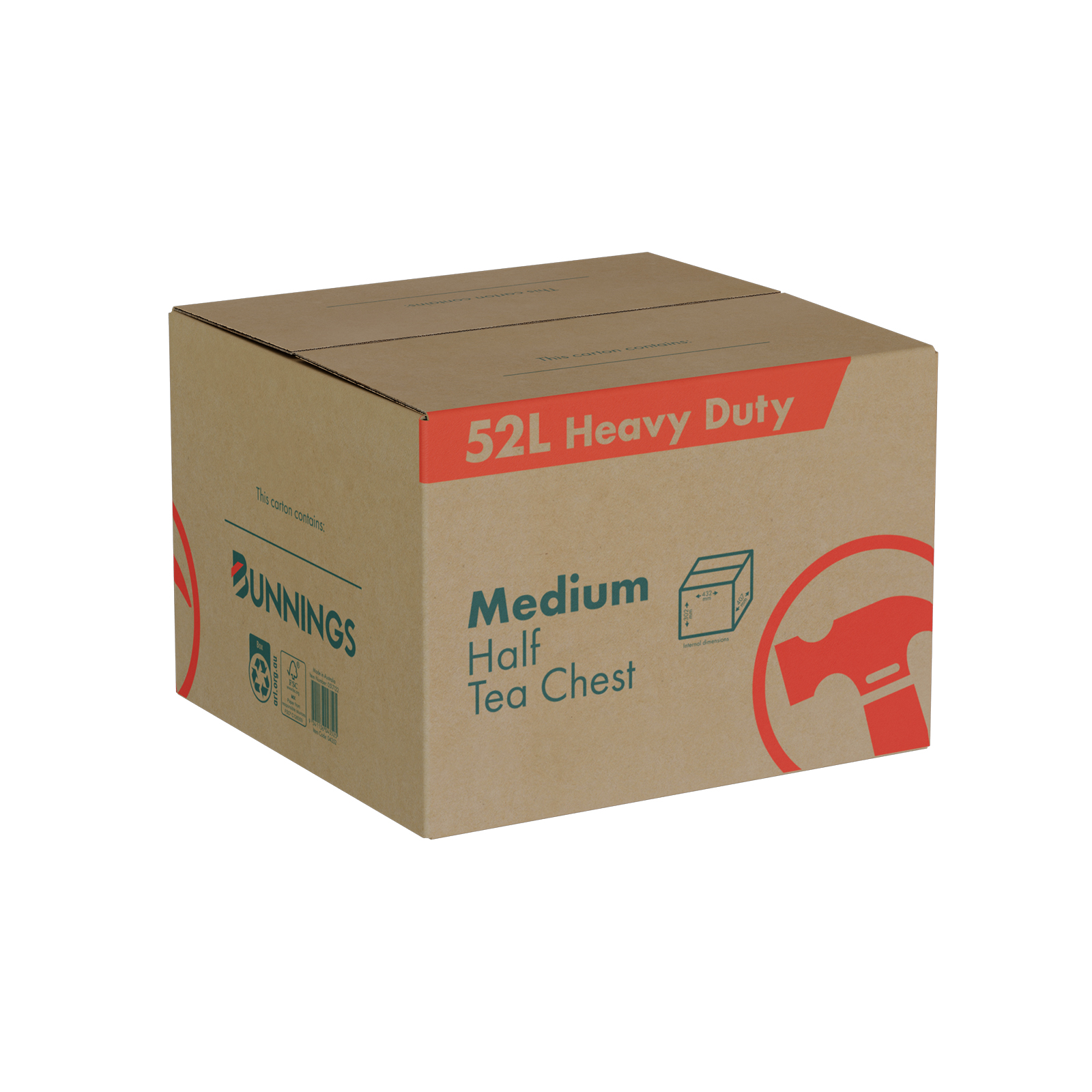 Moving Carton Heavy Duty 52L