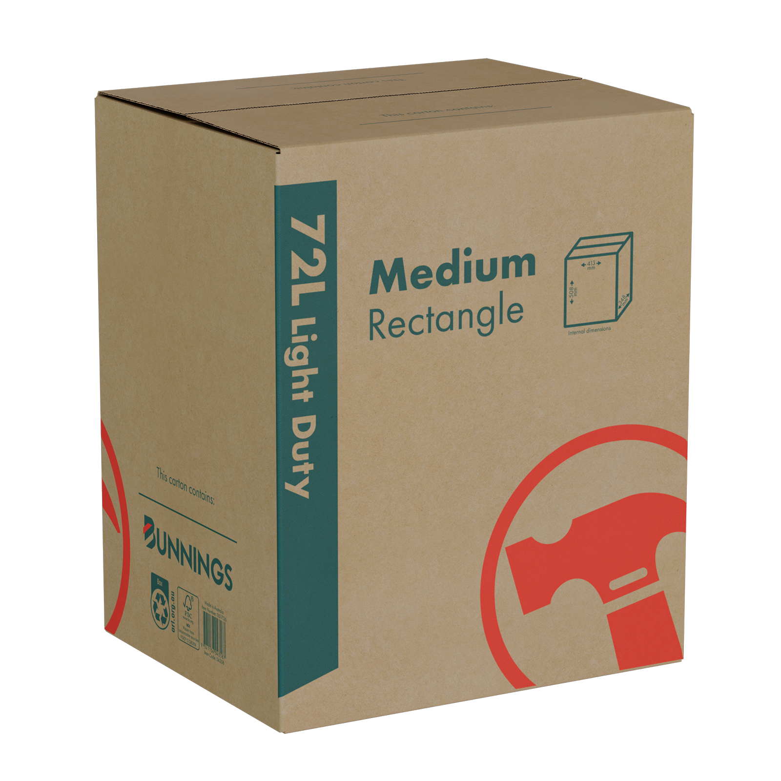 Moving Carton Light Duty 72L